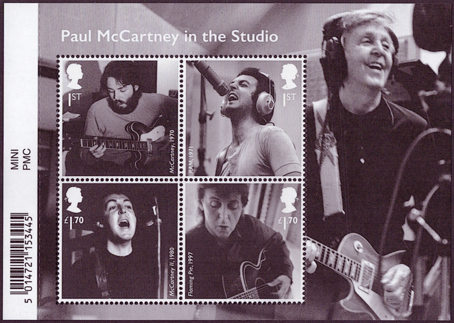 (image for) MS4525 2021 Paul McCartney barcoded miniature sheet - Click Image to Close